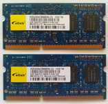 Оперативная память для ноутбука 4ГБ (2+2) ddr3  ELIXIR