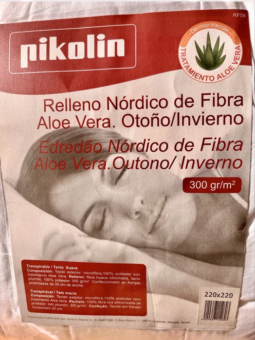 Edredão Pikolin branco de casal