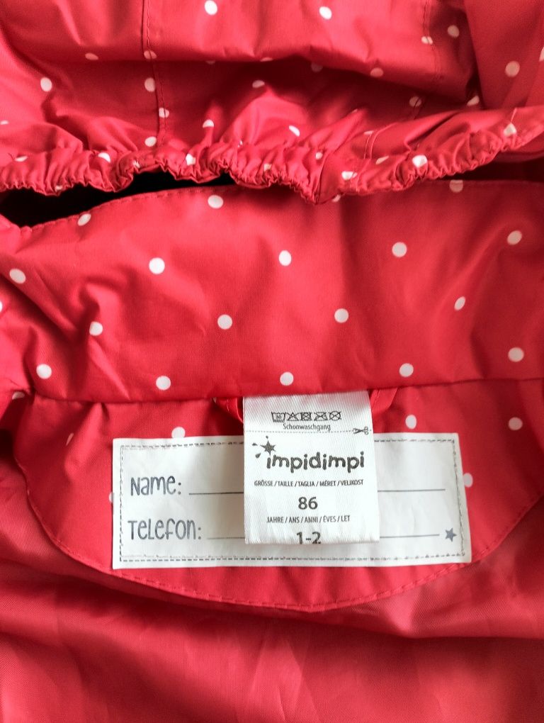 Вітровка куртка для дівчинки  від 1-2 років