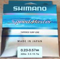 Конусная леска SHIMANO SPEEDMASTER Tapered Surf Line 220m 0.23-0.57mm