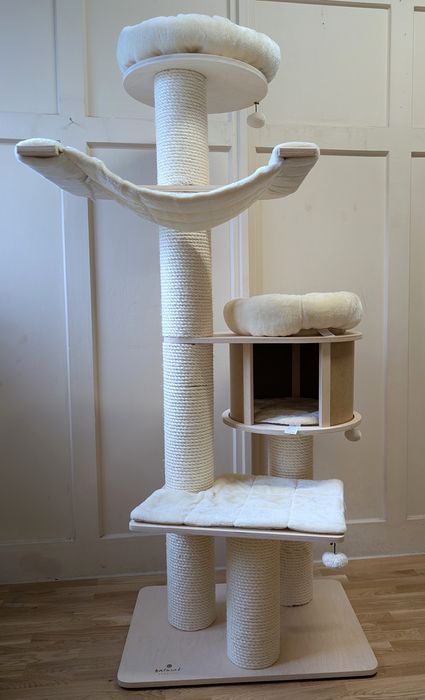 Natural Paradise Drapak dla Kota Magnolia XL Kremowy 175 DUŻY SOLIDNY