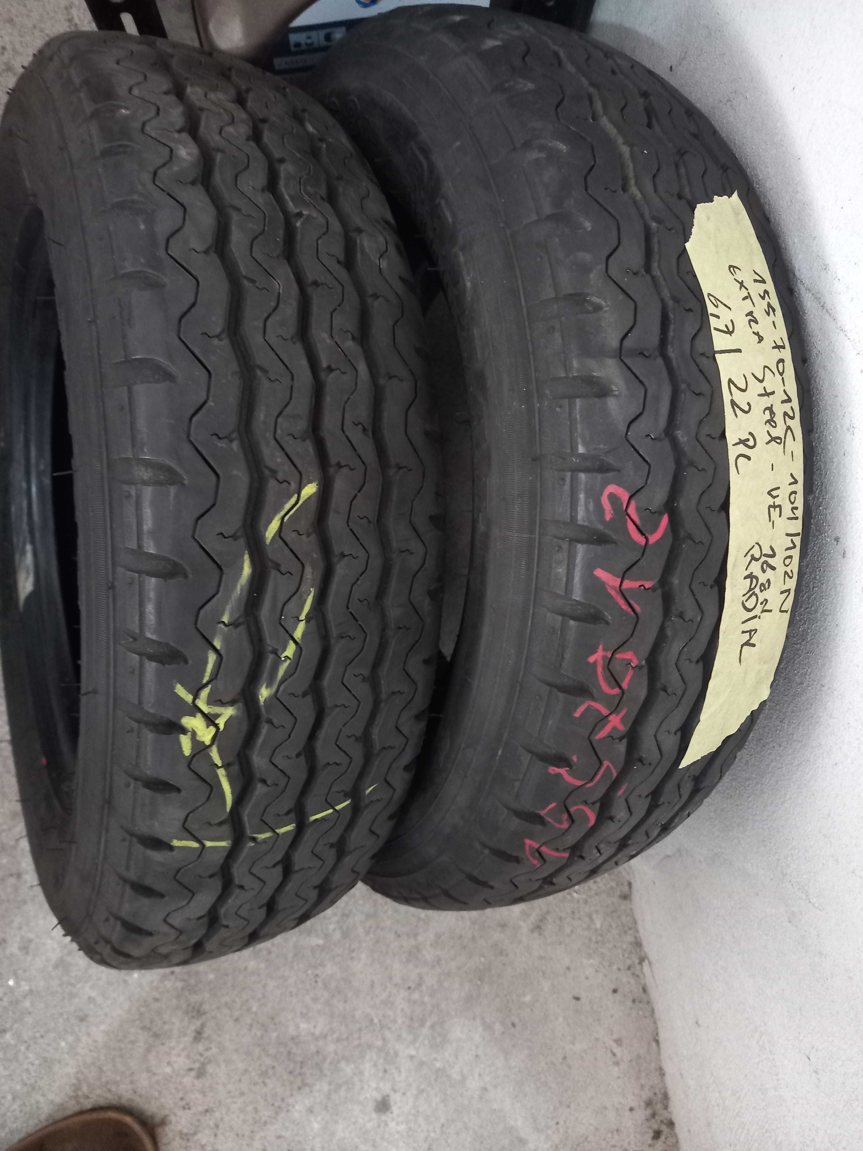 2 pneus como Novos 155/70R12 C