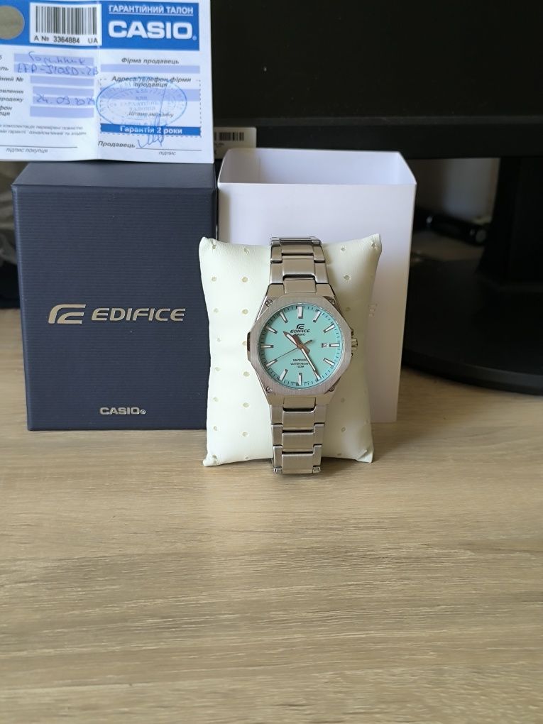 Чаcы casio Edifice efr s108, покрытые сапфировы стеклом