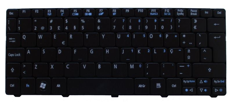 Teclado Acer Aspire One D255 D260 Happy eMachines EM350 - NOVO