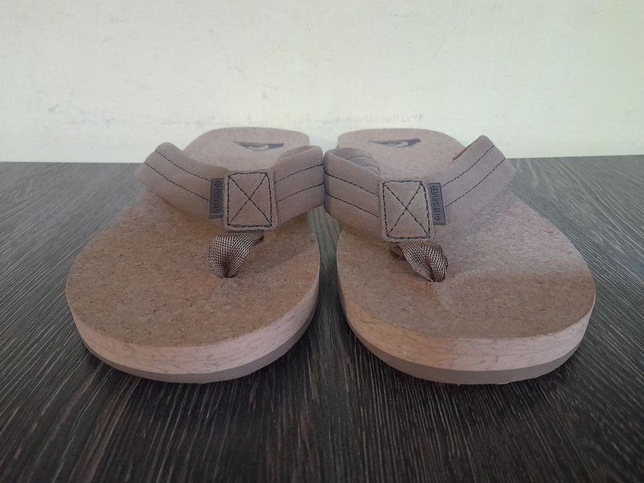 Коркові шкіряні сандалі в'єтнамки шльопанці Quiksilver