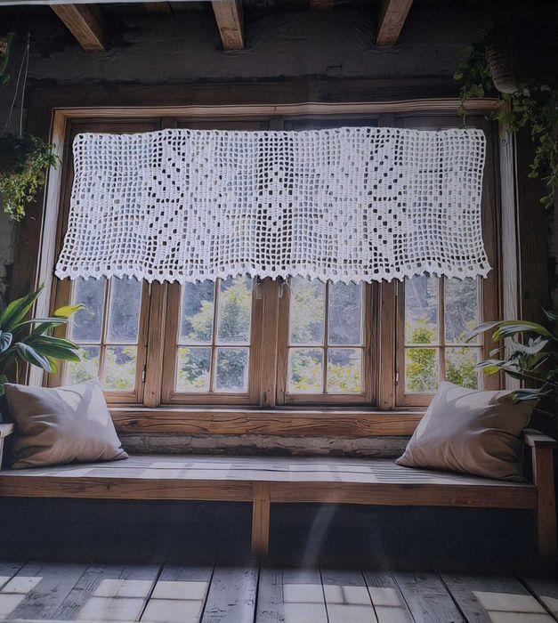 Zazdrostka świąteczna firanka do kuchni