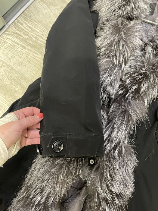 Парка с мехом чернобурки