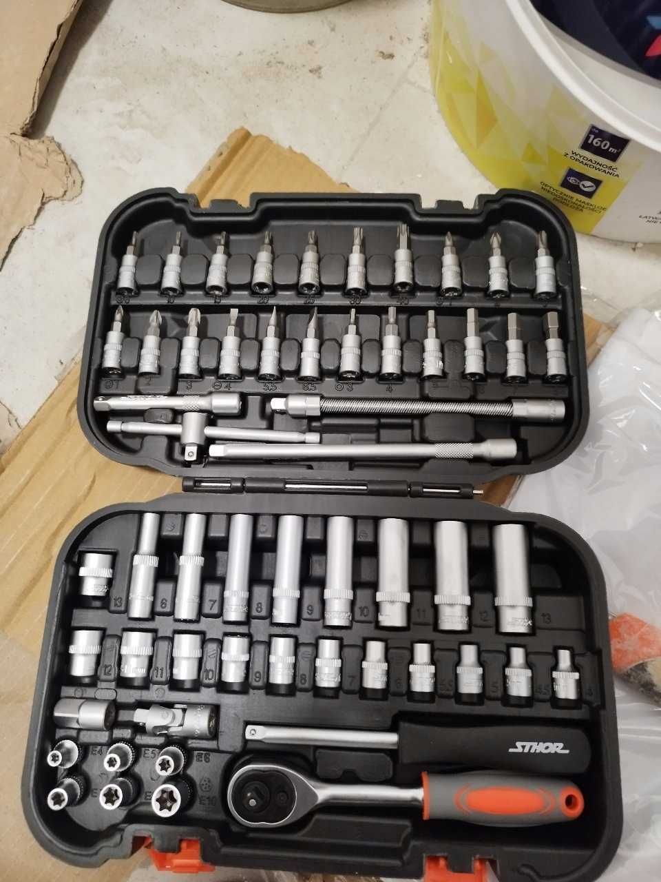 Zestaw Narzędziowy Klucze Nasadowe 1/4 56 Elementów