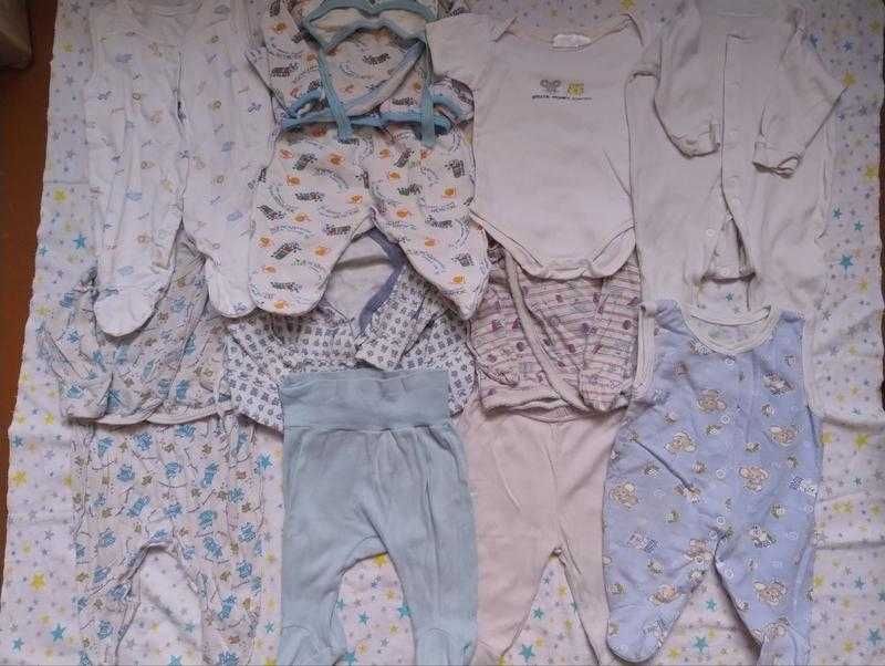Лот речей на новонародженого, боді, чоловічки, комбінезон, костюми