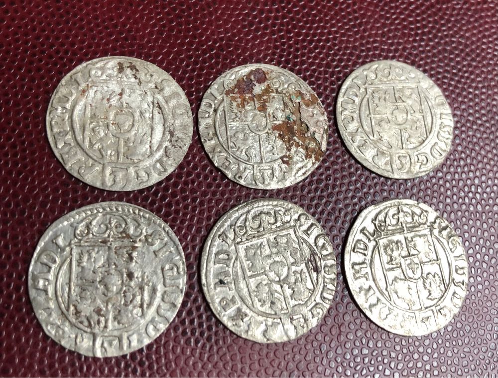 Монети середньовіччя 16-17 ст. (срібло)