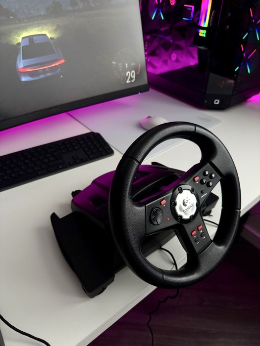 Ігрове кермо та педалі Logitech Formula Vibration Feedback Wheel