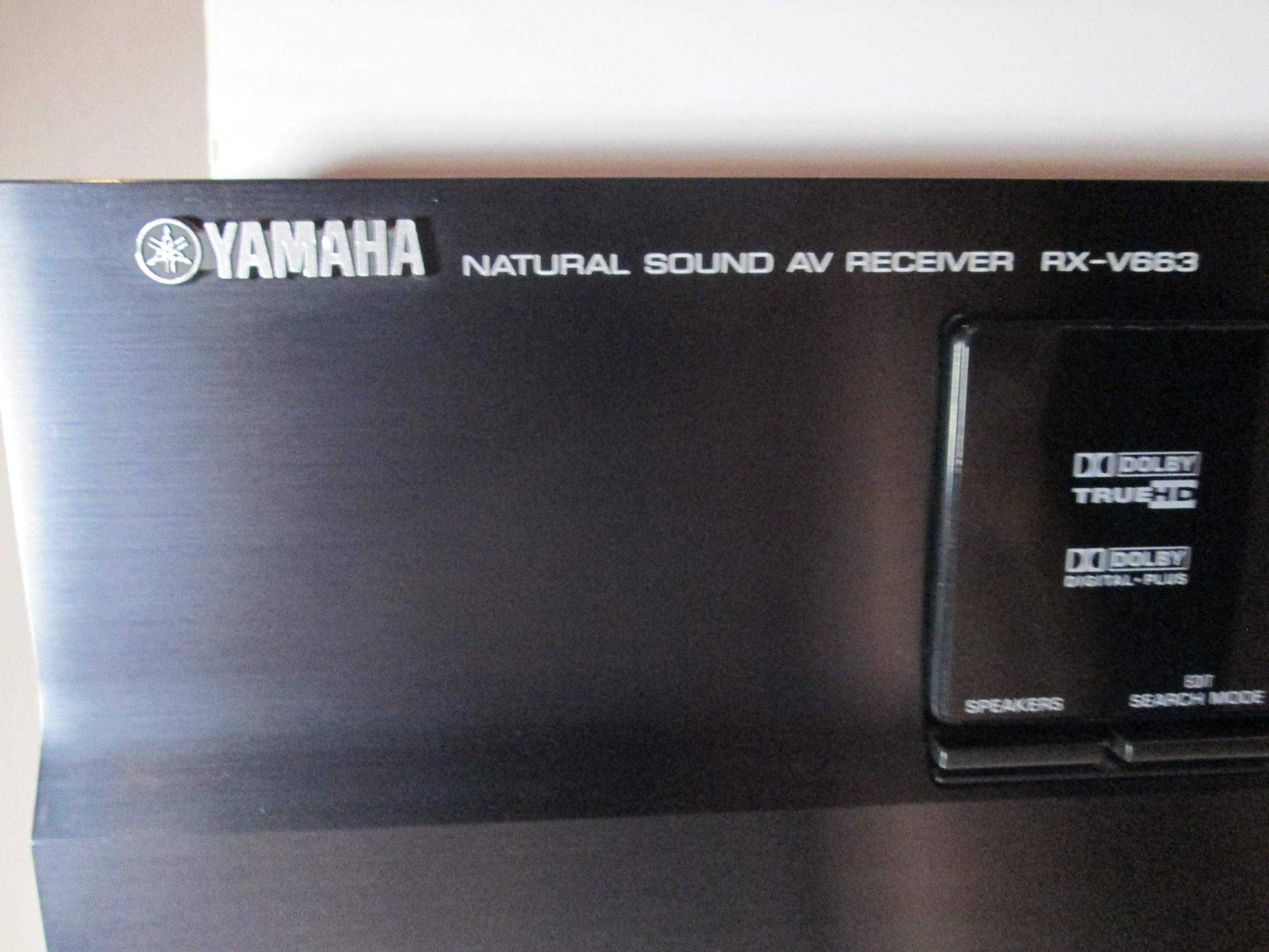 YAMAHA RX-V663 amplituner kino domowe 7.1 komplet, pilot - STAN!