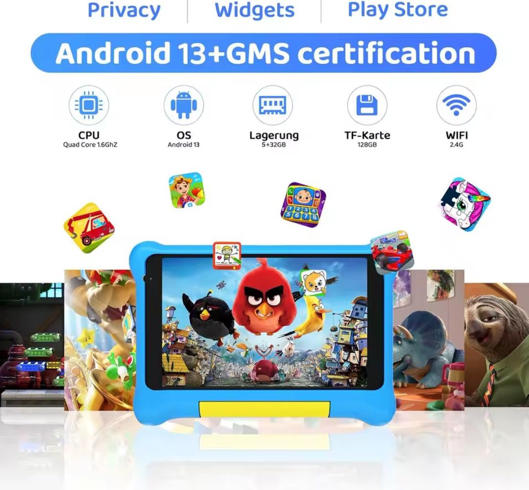 Tablet dla dzieci 7 cali Android 13 IPS