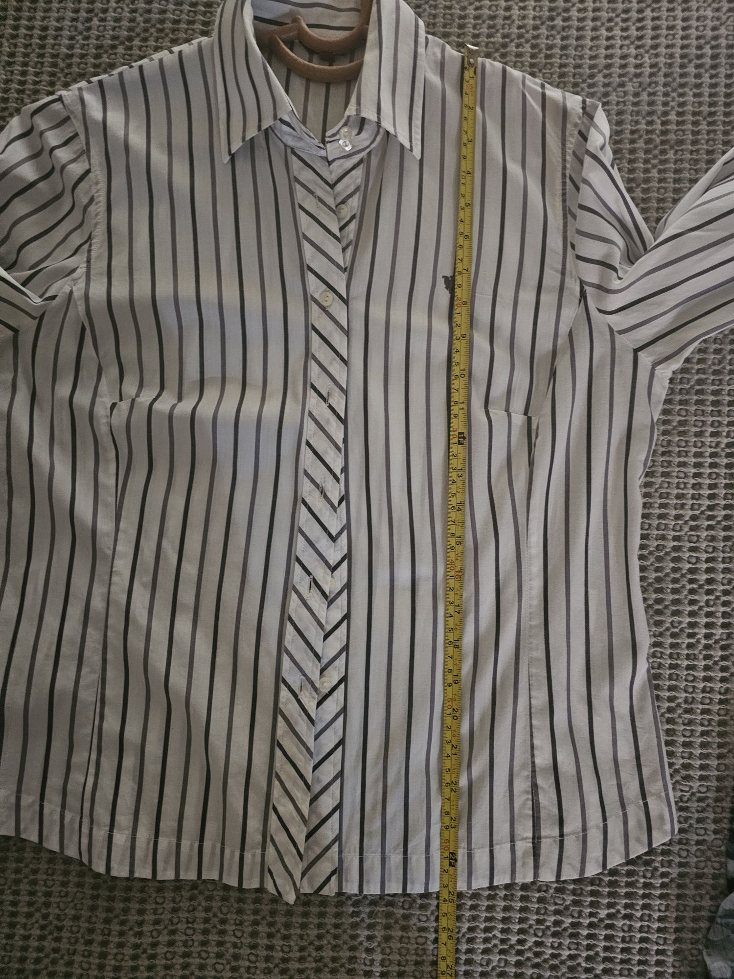 Camisa às riscas Caramelo