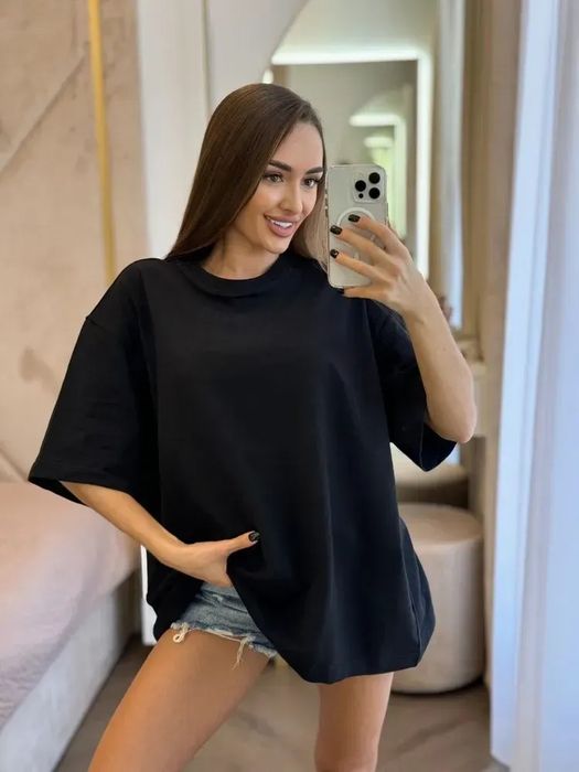 Жіноча футболка оверсайз, петля, 100%бавовна, під принт,вишивку Є ОПТ