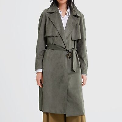 Тренч Zara кольору хакі