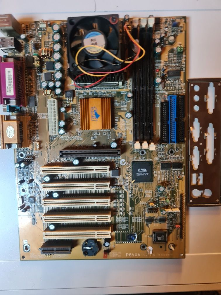 Płyta główna ECS P6VXA socket 370 SDRAM  retro pc