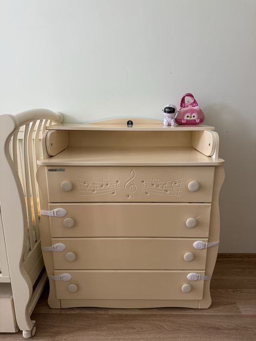 Кроватка та комод пеленатор ВЕРЕС