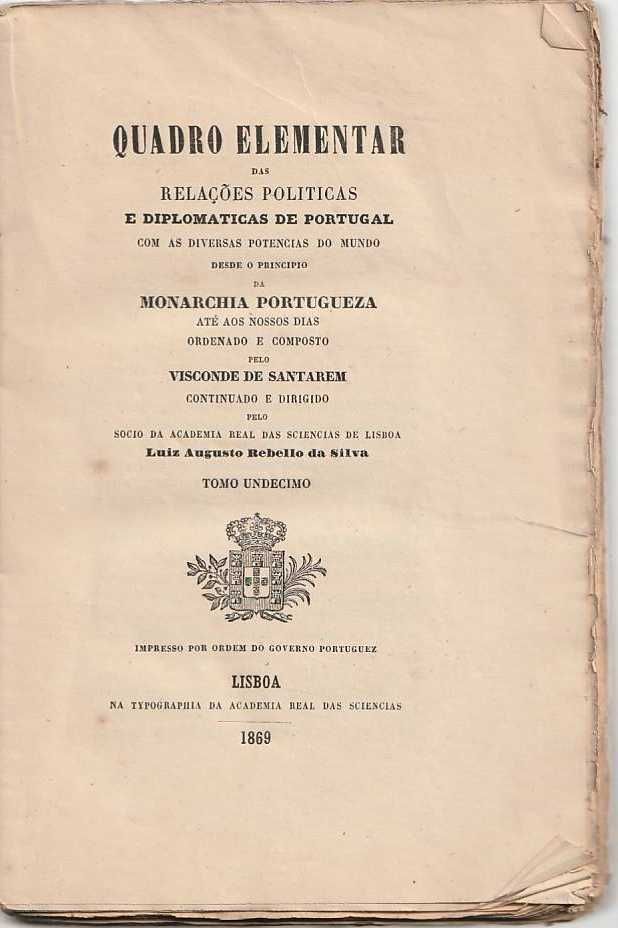 Quadro elementar das relações políticas e diplomáticas Tomo 11