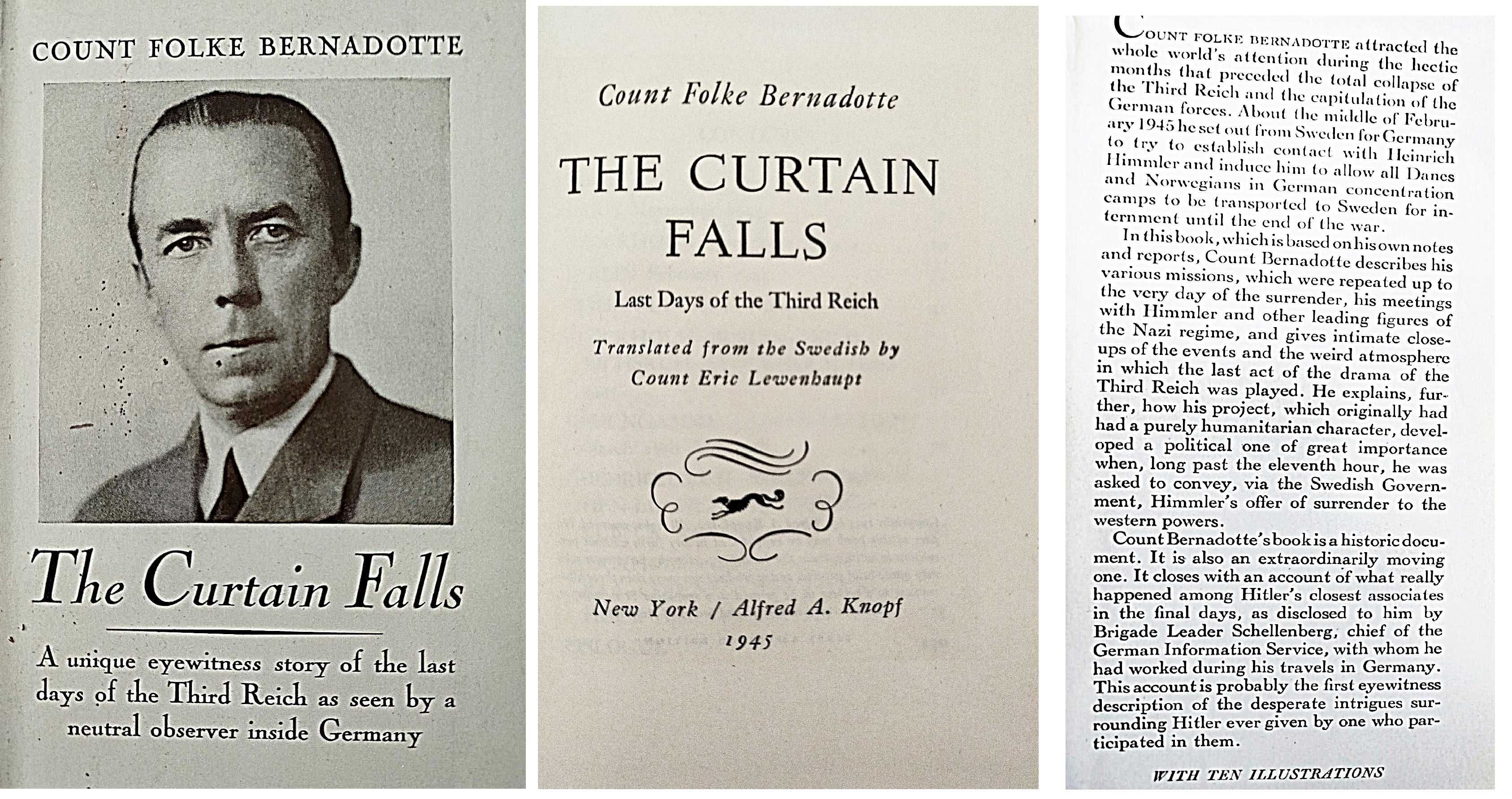 Livros II Guerra Mundial- Goebbels Diaries-CURTAIN FALLS-F. Bernadotte