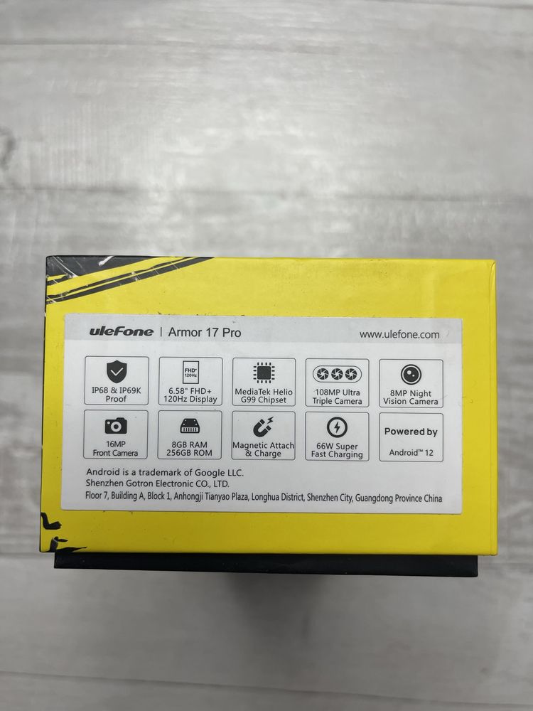 Мобільний телефон Ulefone Armor 17 Pro 8/256GB Black