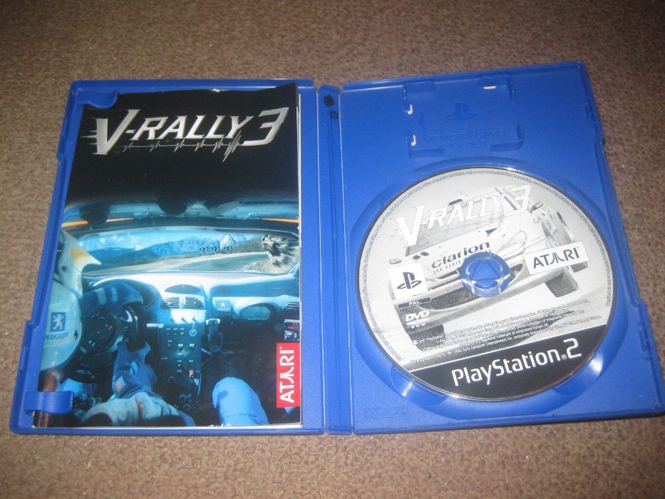 Jogo "V-Rally 3" PS2/Completo!