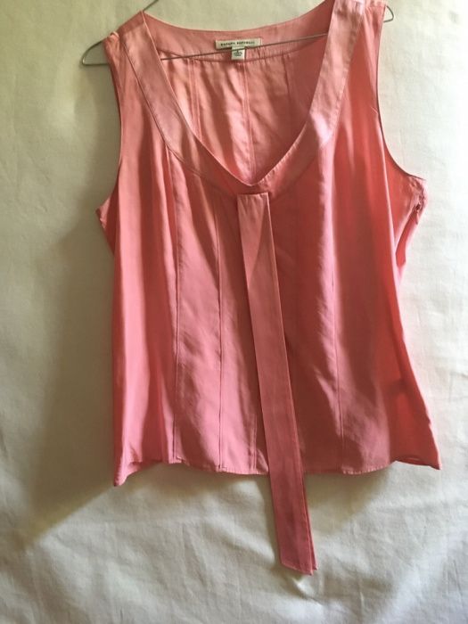 Top de seda rosa, adorável e chique, xl, da BANANA REPUBLIC