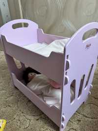 Двухьярусная кроватка для куклы