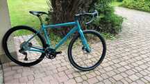 Gravel aluminiowy karbon widelec shimano grx di2 2x12