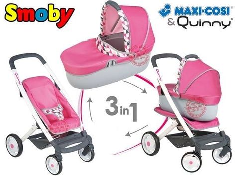 Візочок Коляска Трансформер 3 в 1 Maxi Cosi Quinny Smoby 253197