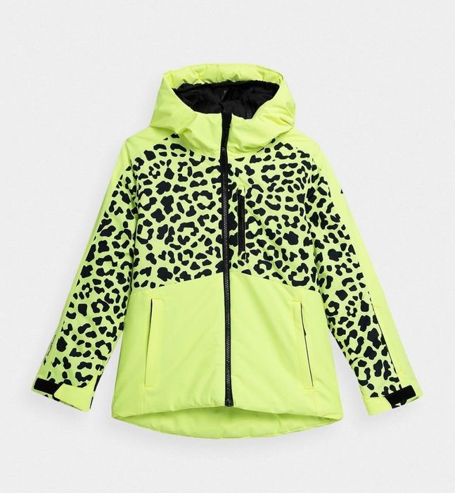 4F r.146 kombinezon narciarski kurtka spidnie narty NEON