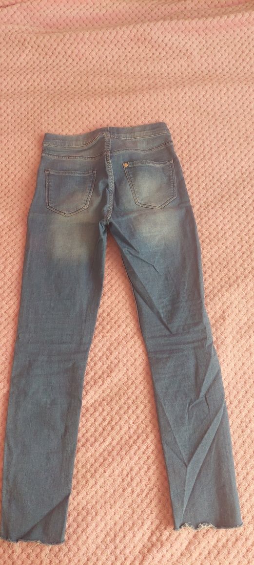 Legginsy jeansowe H&M rozm.140 stan idealny.