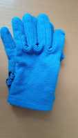 Zimowe niebieskie rękawiczki z palcami cool club 116