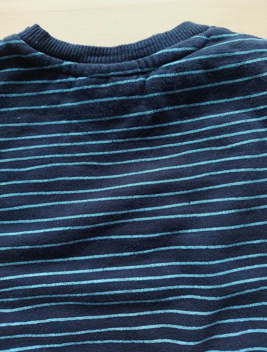 PEPCO Bluza sweter łoś rogi oczy paski granatowy roz. 80