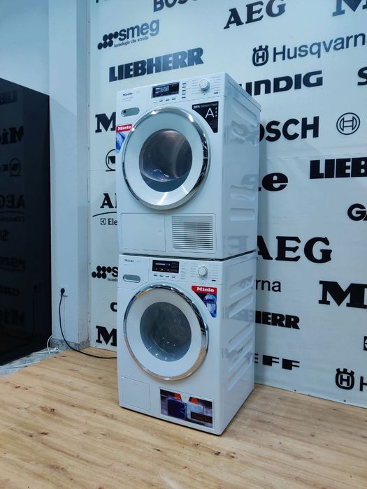 Топовий комплект Miele™. Пральна машина+Сушка. Прозорі! Хром! Парова!