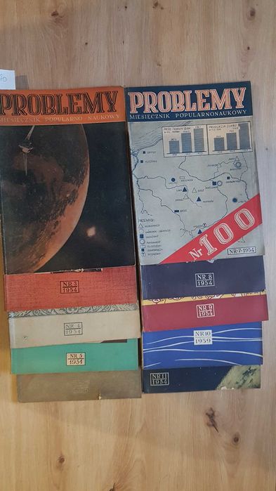 Problemy miesięcznik popularnonaukowy 3,4,5,6,7,8,9,10,11/1954 7/1951;
