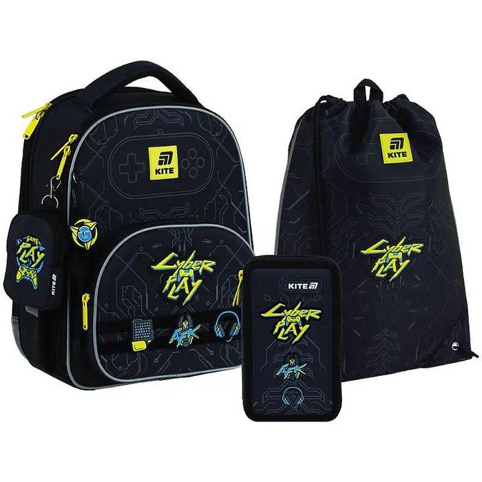 Набір Kite рюкзак + пенал + сумка для взуття SET_K25-556M-2 Cyber