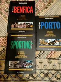 3 livros de ouro (1 livro do Benfica, 1 do Sporting e 1 do Porto)