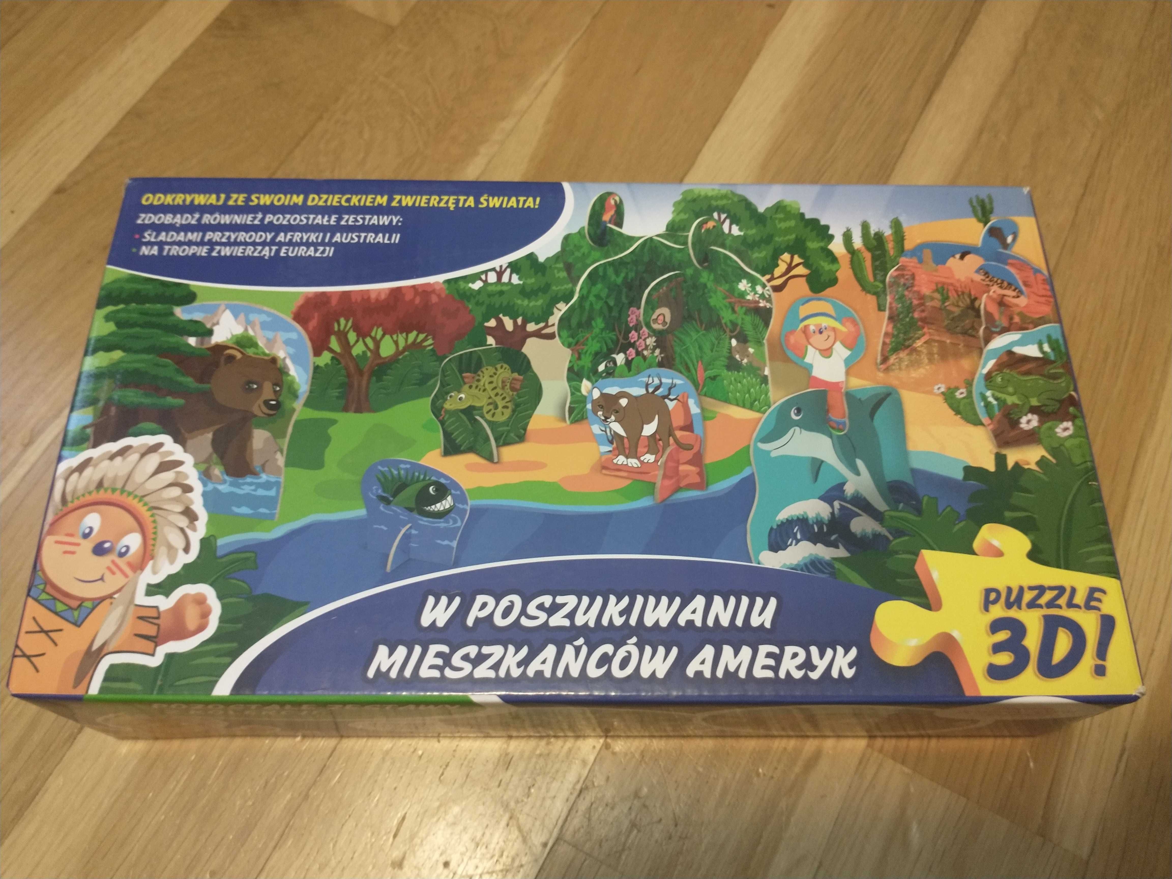 Puzzle 109 elementów - zwierzęta Ameryk