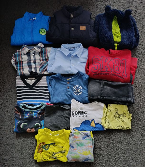 Zestaw ubrań chłopięcych r.98 12szt