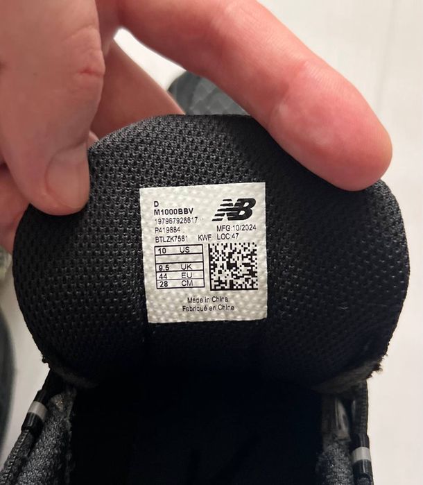 Кроссовки New Balance 1000 Cordura Black Оригинал