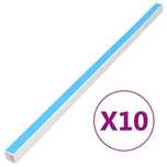 Osłona na kable PVC Samoprzylepna 25x25 mm 10 m Biała Vidaxl