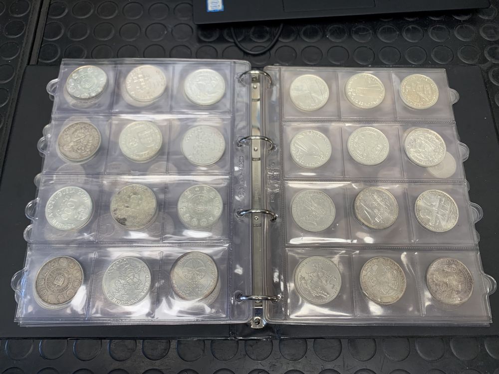 Colecção de 163 moedas de Escudo - algumas em prata