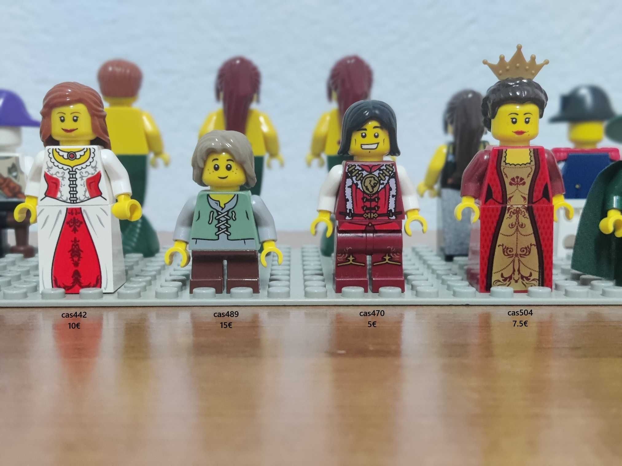 Lote Minifiguras Lego Castle e Pirates