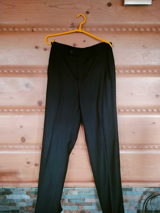 Komplet czarny garnitur kamizelka spodnie