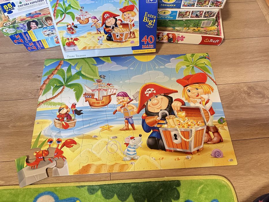 Пазли Castorland Extra BIG 4+ пірати машини