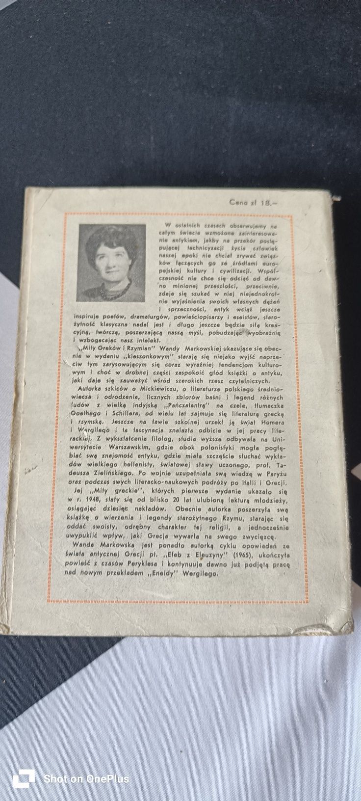 Książka mity Greków i Rzymian Wanda Markowska