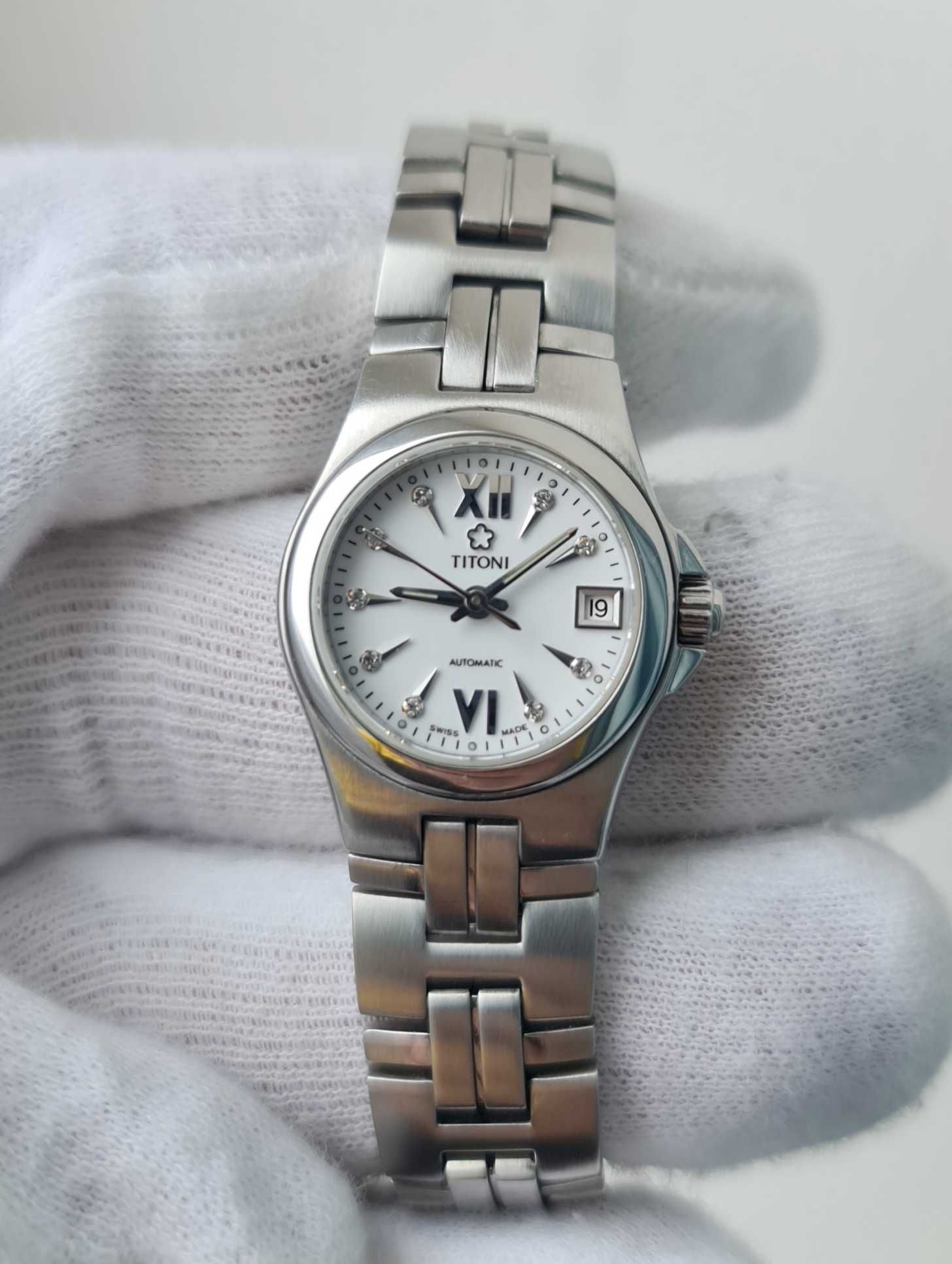 Жіночий годинник часы Titoni 23950 Automatic Sapphire Swiss made