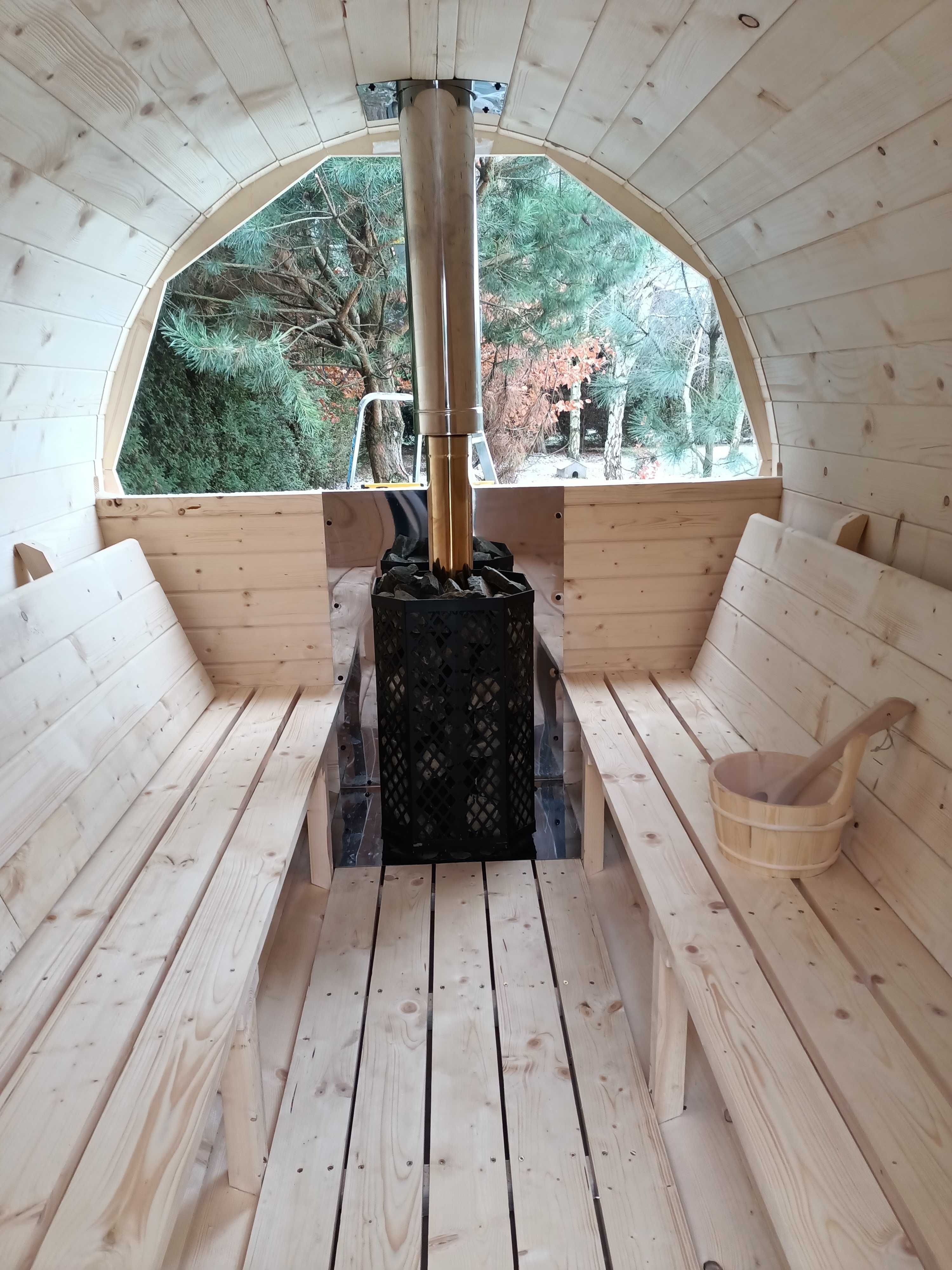 Sauna Ogrodowa 1,5x2 Samodzielny montaż BECZKA