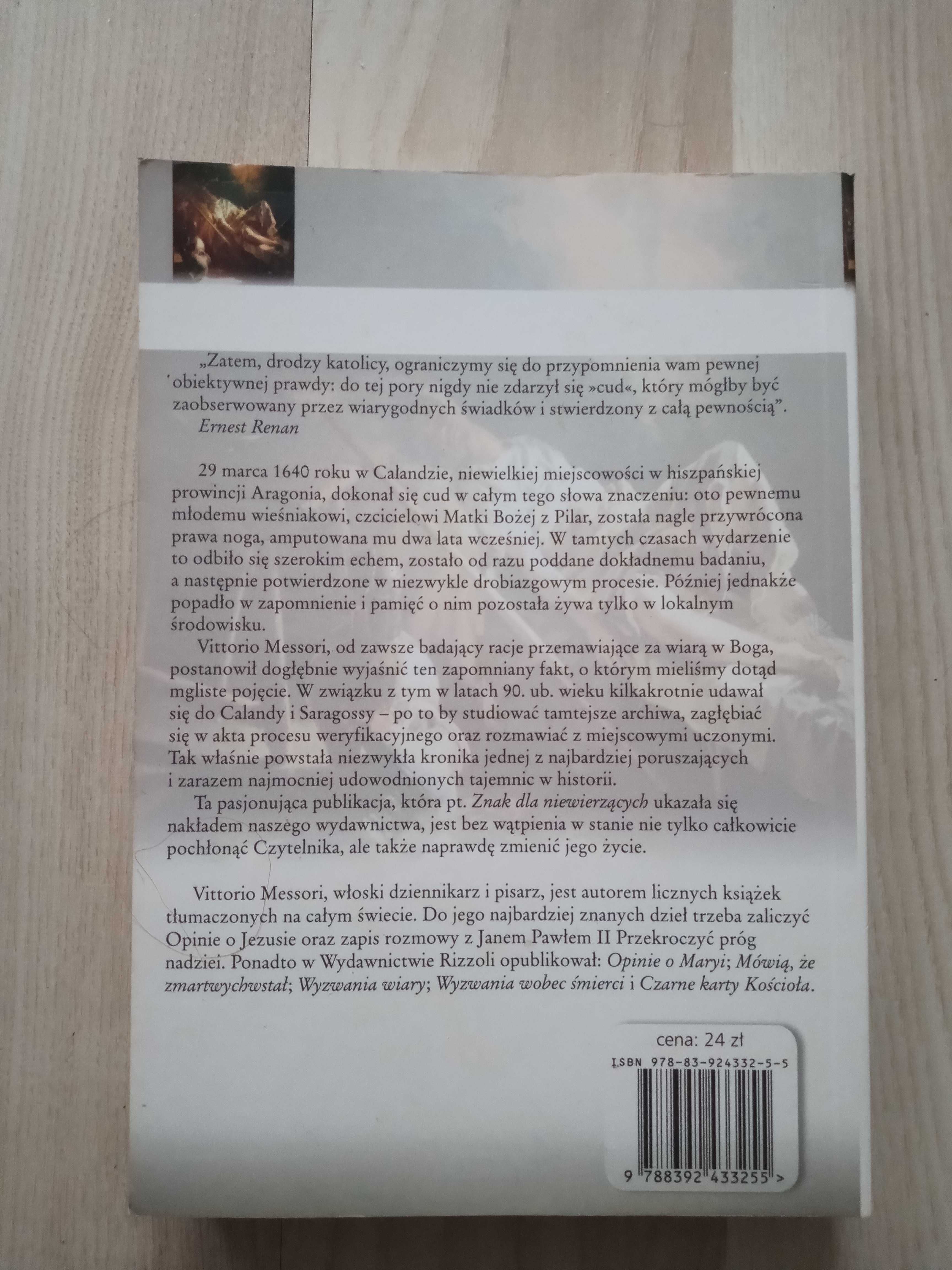 Znak dla niewierzących - Vittorio Messori